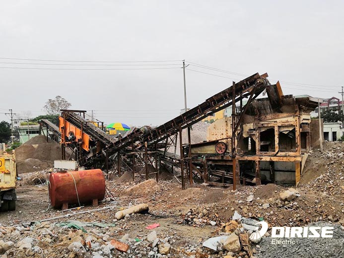 破碎機變頻器應用案例-國產變頻器廠家德瑞斯-現(xiàn)場